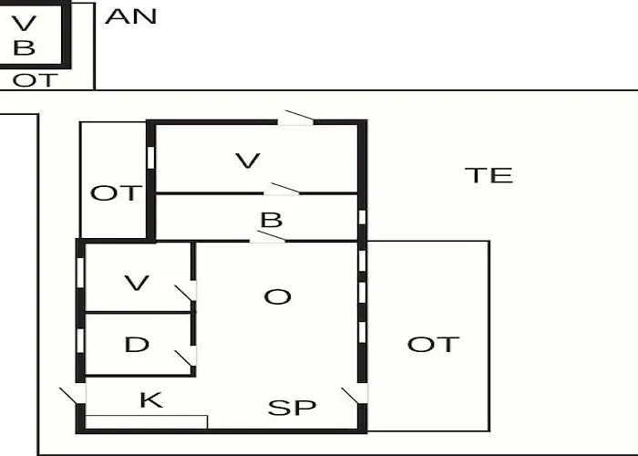 度假居 6 Person In Ansager-by Traum *